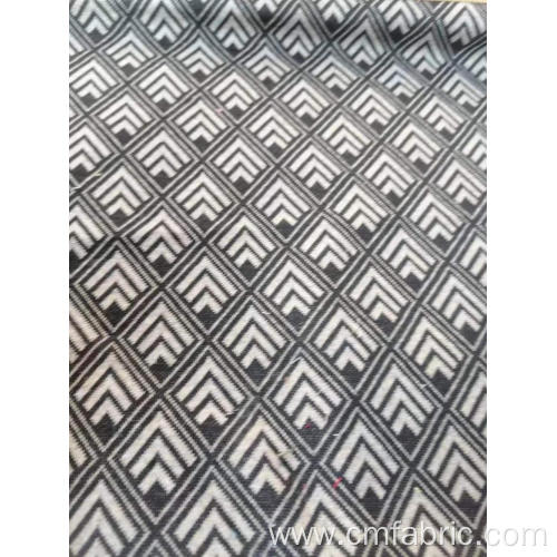 Polyester rayon spandex yarn dyed jacquard fabric